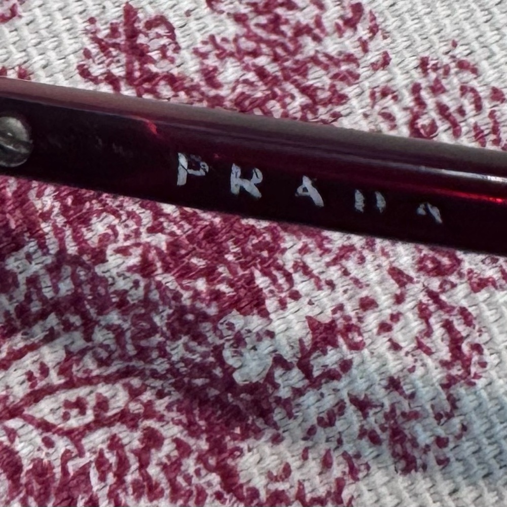 Prada SPR 09N Burgundy Oversized Sunglasses Made in Italy Gradient Lens - Picture 6 of 7